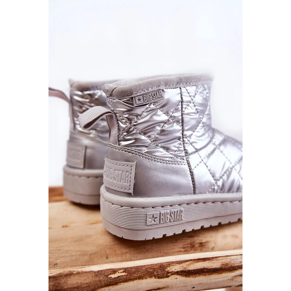 Big Star Shoes Dětské teplé sněhule Big Star KK374241 Stříbro 55677825