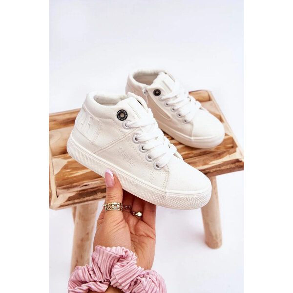 Big Star Shoes Dětské klasické vysoké tenisky Big Star LL374002 Bílá 55727444
