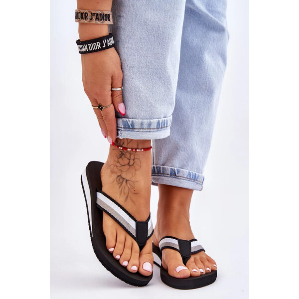 Big Star Shoes Dámské žabky na platformě Big Star LL274781 Černá 55357953