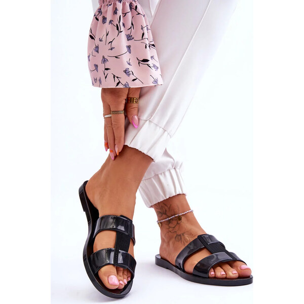 Kesi Módní veganské pantofle ZAXY JJ285263 černé 55727533