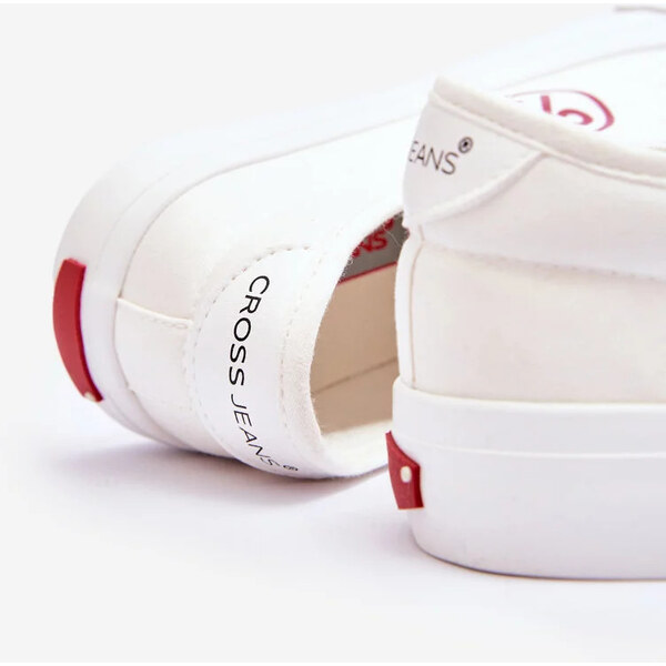 Kesi Dámské Cross Jeans Fabric Sneakers LL2R4043 Bílé 53292532