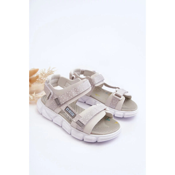 Big Star Shoes Dětské Sandály Na Zip Big Star Bílo-Stříbrné 51528527