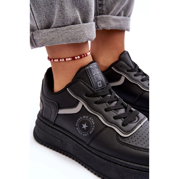 Big Star Shoes Dámská sportovní obuv Tenisky Big Star Černá 53292603