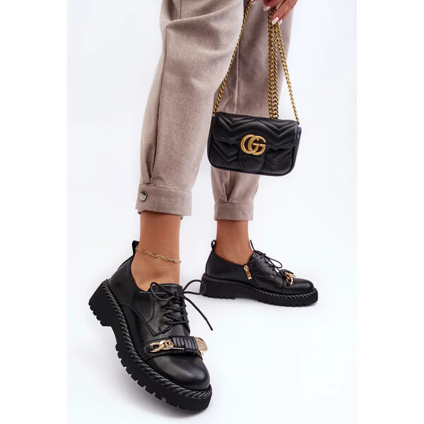 Kesi Dámské kožené boty D&A Black 53356689