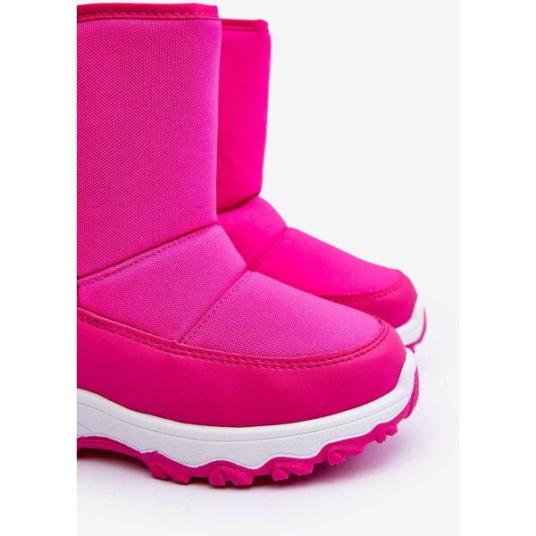 Big Star Shoes Dětské zateplené sněhule na suchý zip Pink Big Star 55677997