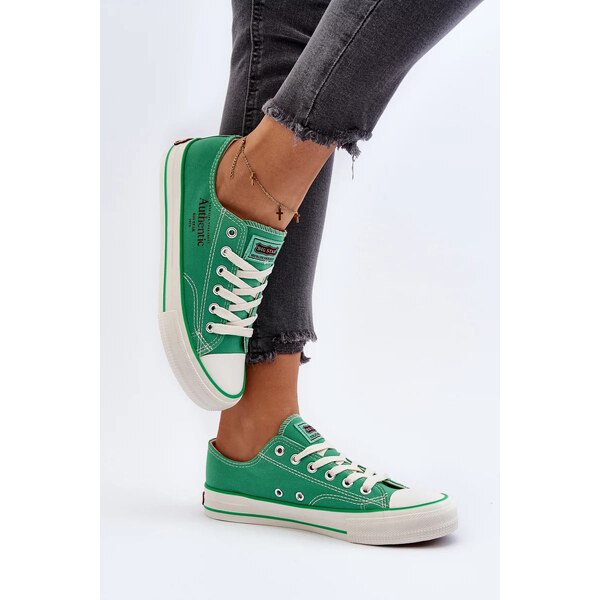 Big Star Shoes Dámske tenisky Big Star - zelené 55678118
