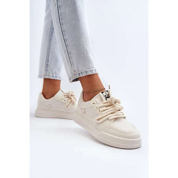 Kesi Dámské eko kožené tenisky Béžová Avanalis 55678126