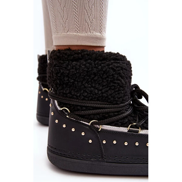 Kesi Dámské černé zateplené boty do sněhu Rohes 53392189