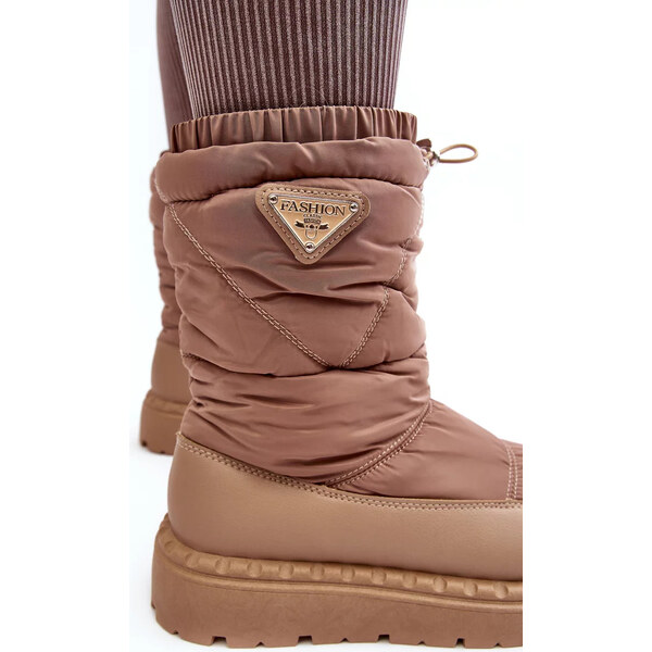 Kesi Dámské sněhule se silnou podrážkou, tmavě béžová Lureta 55678007