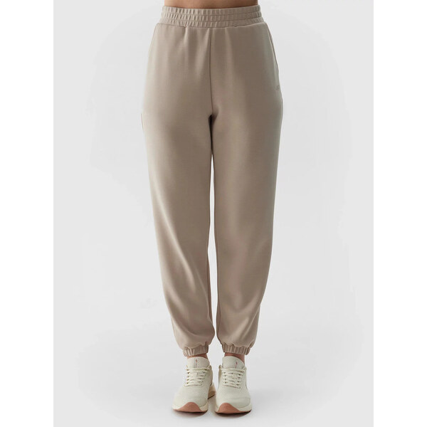 Dámske tepláky jogger s modalom 4F - béžové 57163883