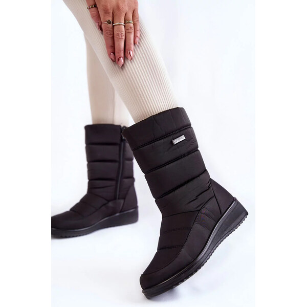 Kesi teplé topánky na klinoch Black Calena 57136801