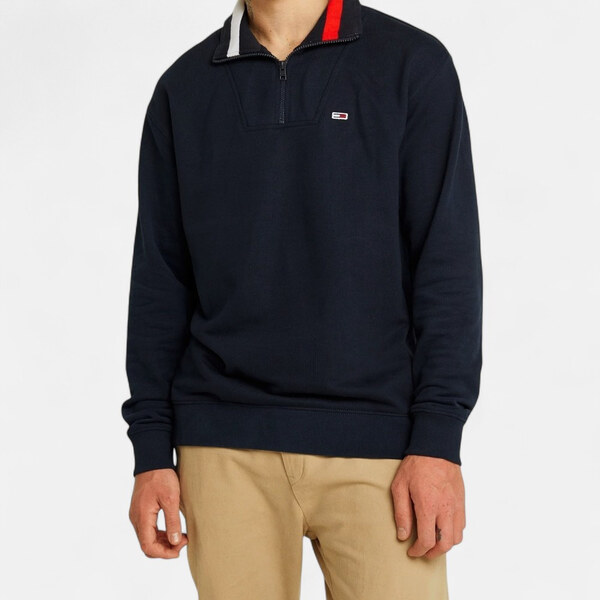 Pánská černá mikina Tommy Hilfiger Jeans M56474 65968796