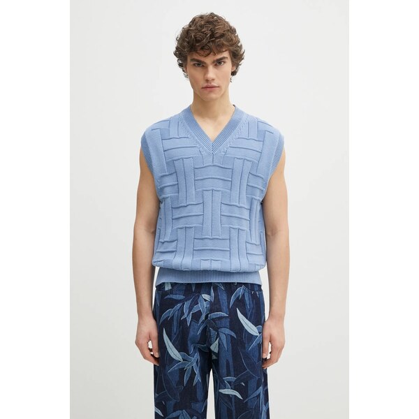 Bavlnená vesta Kenzo Weave 65965801