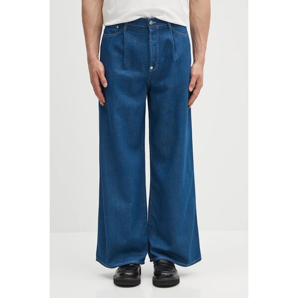 Džínsy s prímesou ľanu Kenzo 65965928