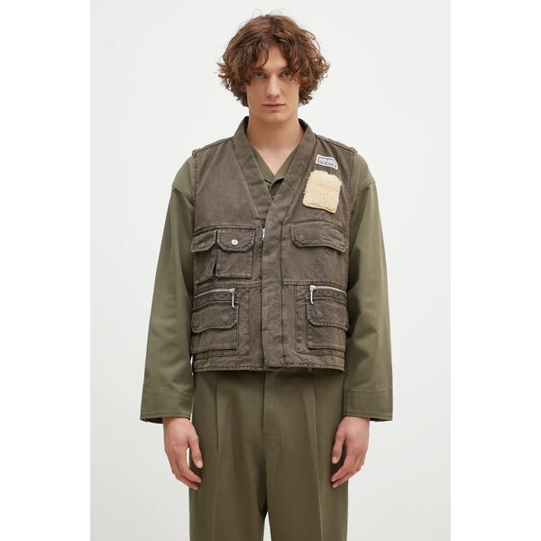 Bavlnená vesta bez rukávov Kenzo Multipocket Gilet 65965915