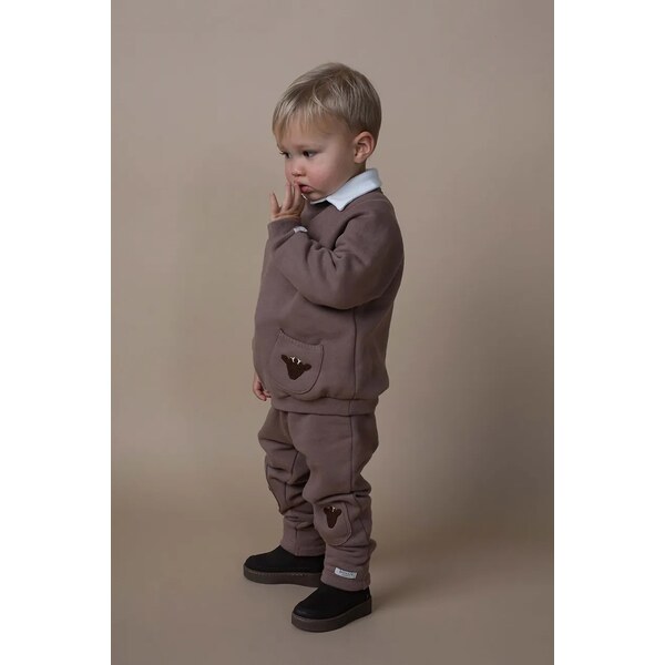 Detské bavlnené tepláky Donsje Joek Trousers Stags 65969562