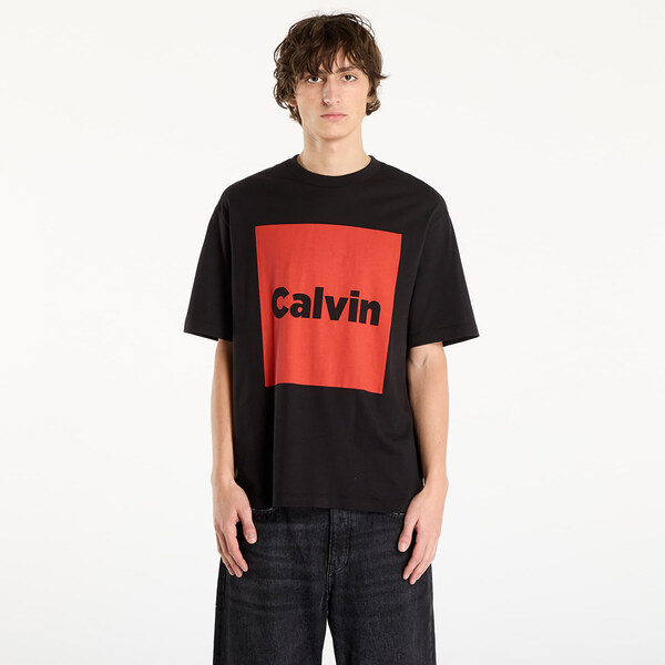 Tričko Calvin Klein Jeans Ss 16S Io Calvin Box Graphic Tee Black S 65970944