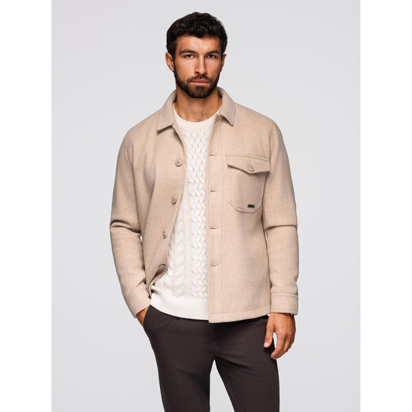 Ombre Mens shirt jacket - beige 65987737
