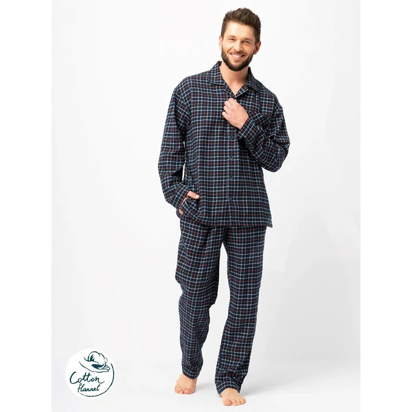 Pánske flanelové pyžamo Key MNS 480 65973225