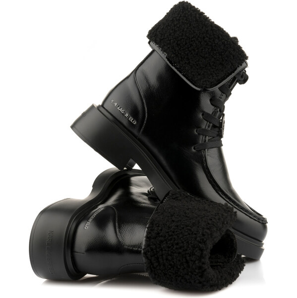 ČLENKOVÁ OBUV KARL LAGERFELD MACIE MOC TOE FOLDOVER BOOT 67047565