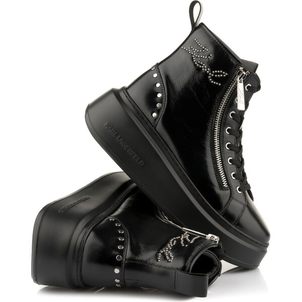 ČLENKOVÁ OBUV KARL LAGERFELD ANAKAPRI SIGNIA STUDS MID ZIP 67047569