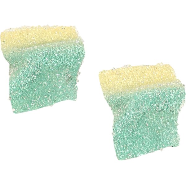 SOHI Náušnice Pen pastelovo žltá / pastelovo zelená 65979191