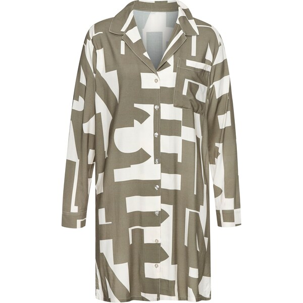 FRENCH CONNECTION Nočná košieľka zelená / biela 65979585