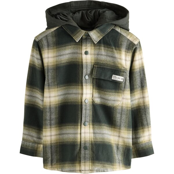 Next Prechodná bunda zelená / tmavozelená / biela 65980837