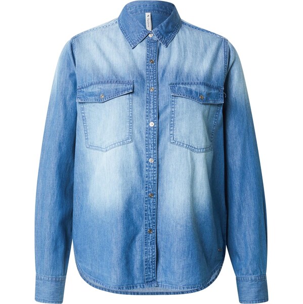 Pepe Jeans Blúzka SANSA modrá denim 65992538