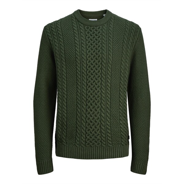 JACK & JONES Sveter JJPaul tmavozelená 65981046