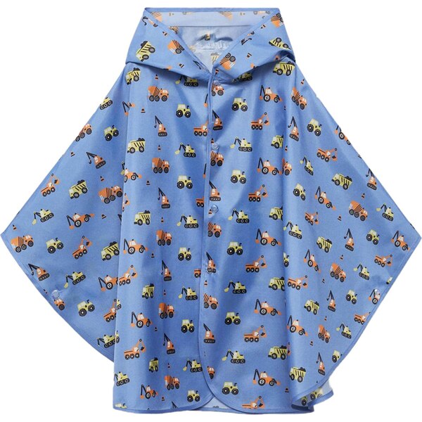 MANGO KIDS Prechodná bunda modrosivá / žltá / oranžová / čierna 65980754