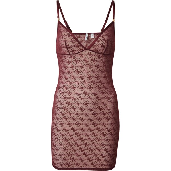 GUESS Negližé Nora vínovo červená 65981140