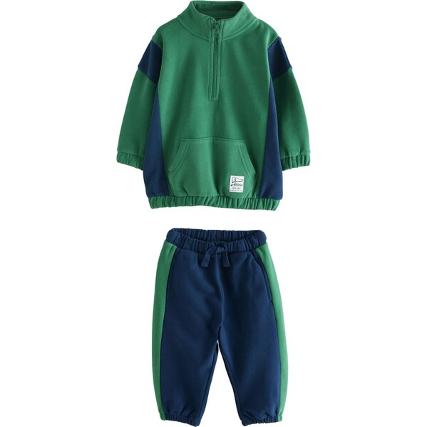 Next Joggingová súprava tmavomodrá / smaragdová 65981439