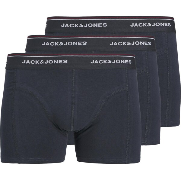 JACK & JONES Boxerky JACAVERY sivá / biela 65981443