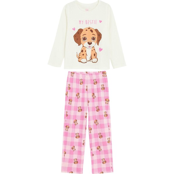 Cool Club Pyžamo hnedá / svetlohnedá / pitaya / biela 65981509