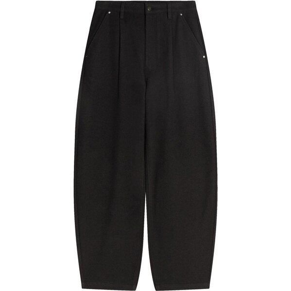 Bershka Plisované nohavice čierna 65981663