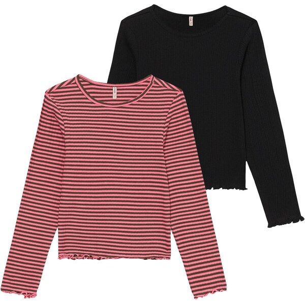 ONLY GIRLS Tričko KOGDIXI antracitová / svetloružová / čierna 65981764