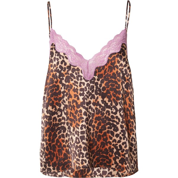 LOVE Stories Pyžamo hnedá / tmavooranžová / čierna 65981965