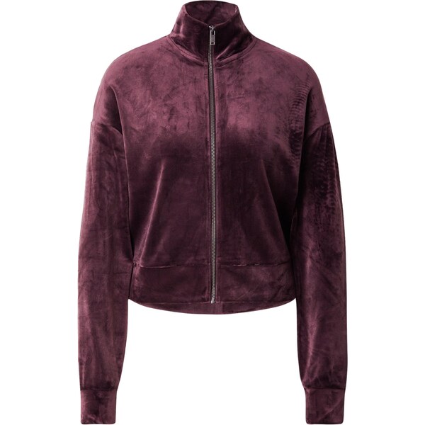 ONLY PLAY Športová mikina so zipsom ONPMIA baklažánová 65982023
