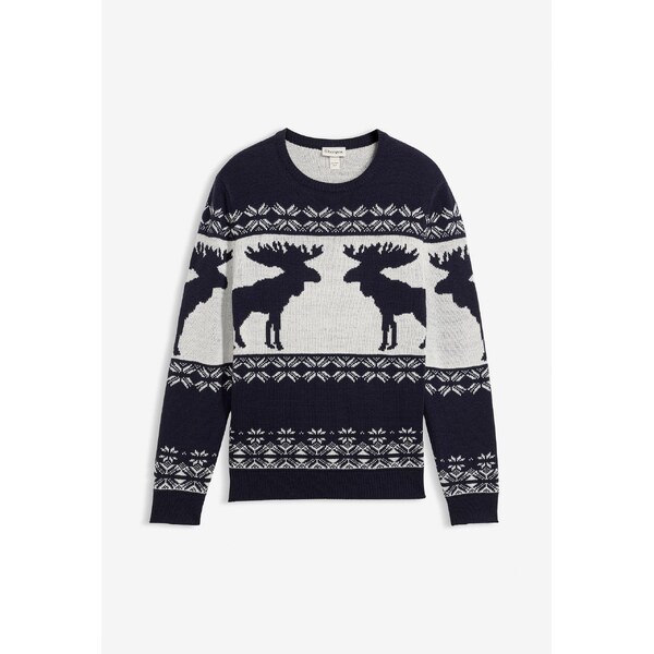 bonprix Nórsky pulóver, farba modrá 44732742