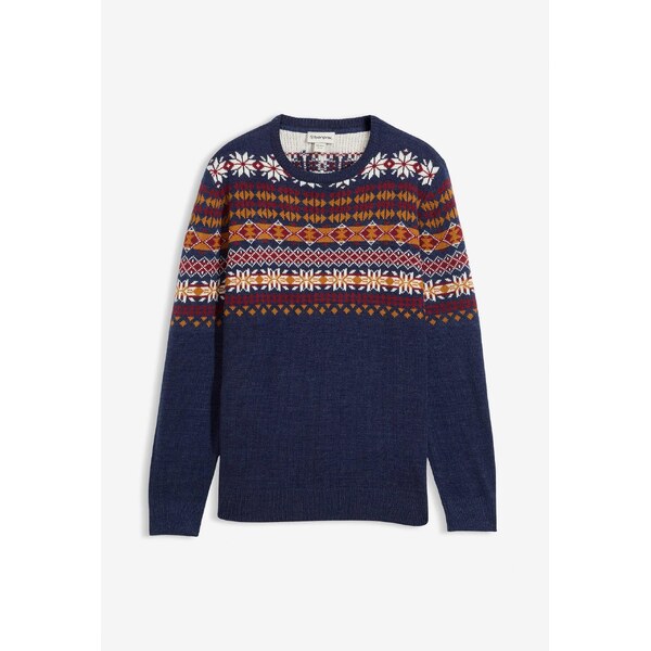 bonprix Nórsky pulóver, farba modrá 46496939