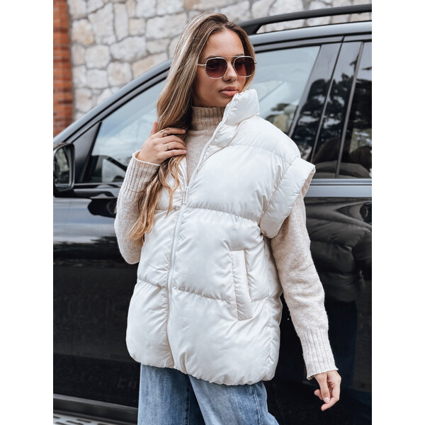 BASIC Smotanová krátka prešívaná vesta NIMIA TY3250 35927948