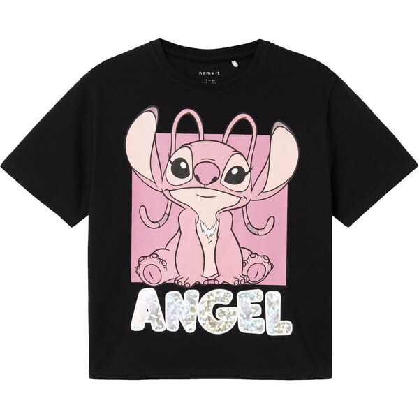 NAME IT Tričko NKFNyri Stitch ružová / pitaya / čierna / biela 65992320