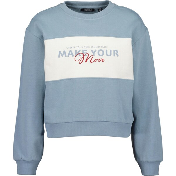 BLUE SEVEN Mikina opálová / červená / biela 65992430