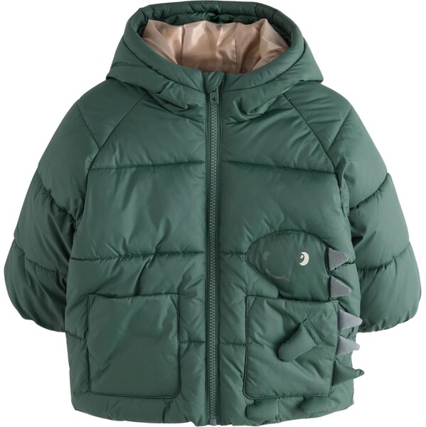 Next Kabát sivá / zelená / biela 66009023