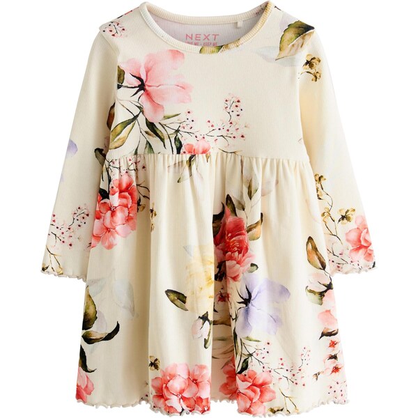 Next Šaty krémová / zelená / ružová / červená 65993216
