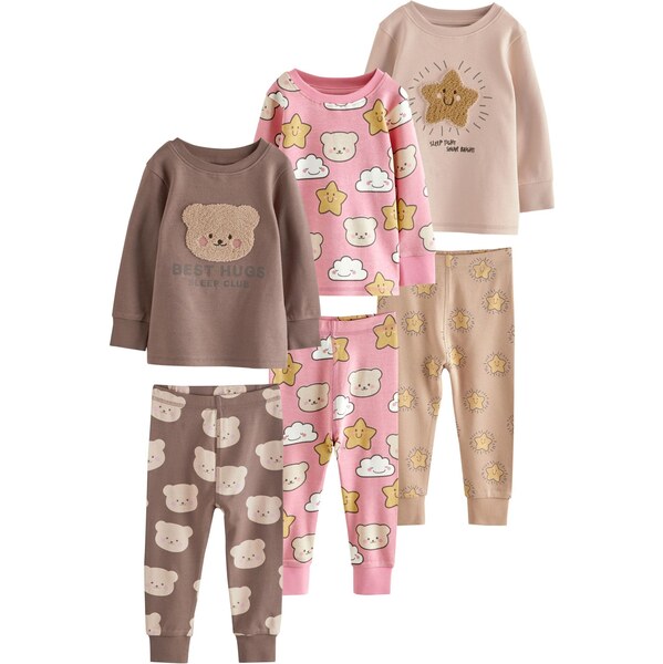 Next Pyžamo béžová / hnedá / ružová 65993324