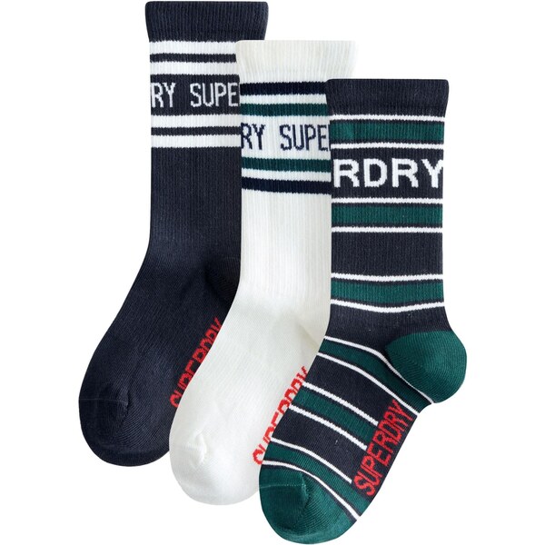 Superdry Ponožky námornícka modrá / petrolejová / biela 65993452