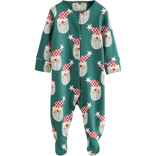 Next Pyžamo Christmas Family zelená / červená / biela 65993465