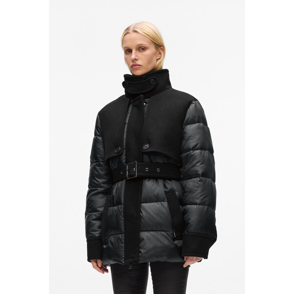 BUNDA KARL LAGERFELD MIX MEDIA SHORT PADDED COAT 65992958